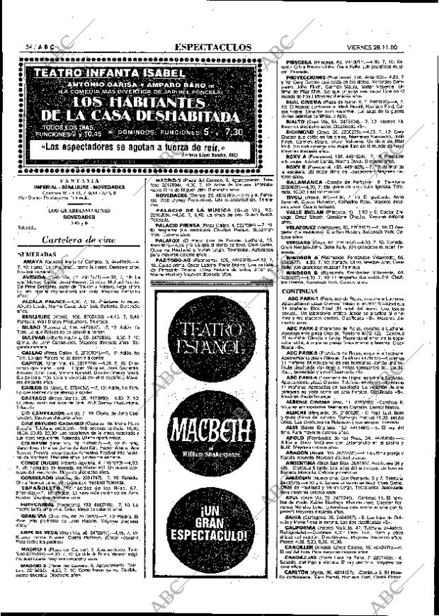 ABC MADRID 28-11-1980 página 66