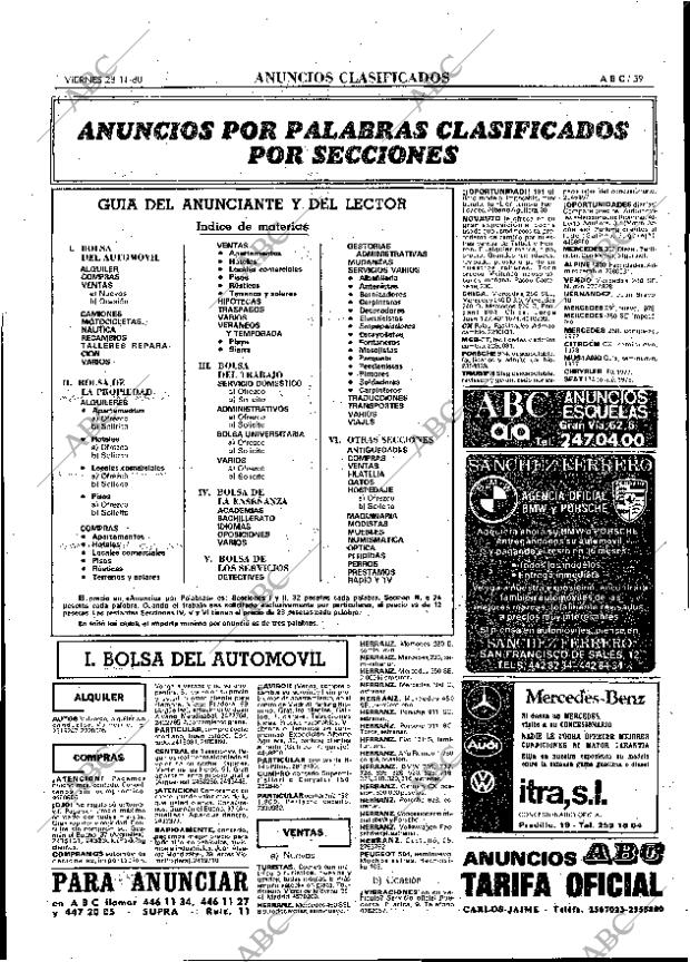 ABC MADRID 28-11-1980 página 71