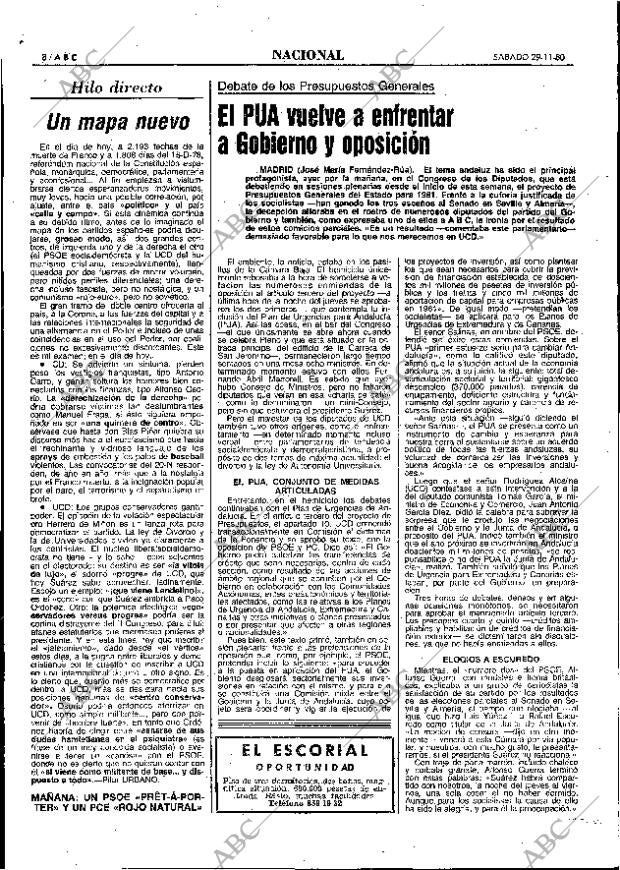 ABC MADRID 29-11-1980 página 20
