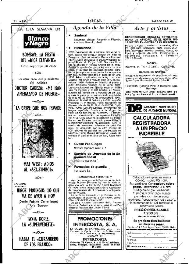 ABC MADRID 29-11-1980 página 34