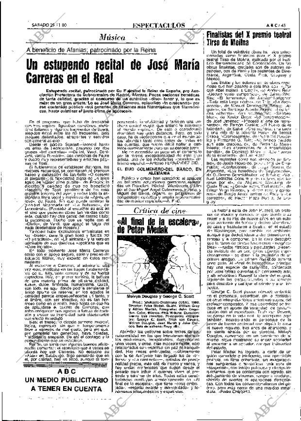 ABC MADRID 29-11-1980 página 73