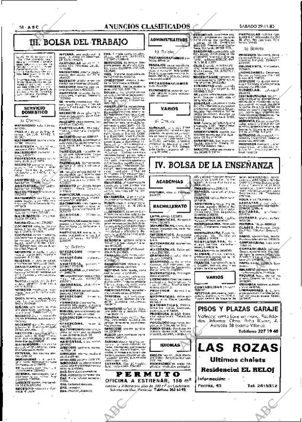 ABC MADRID 29-11-1980 página 86