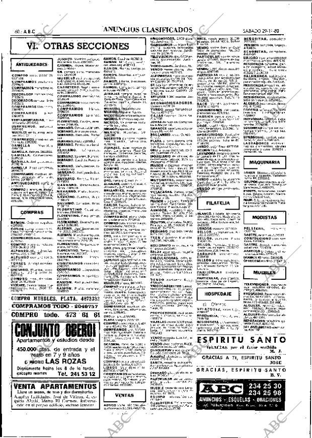 ABC MADRID 29-11-1980 página 88