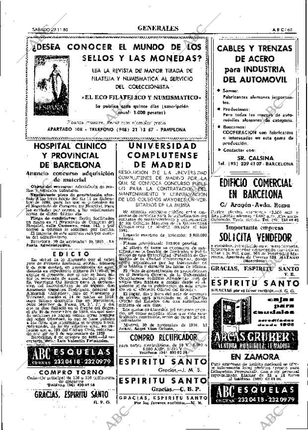 ABC MADRID 29-11-1980 página 91