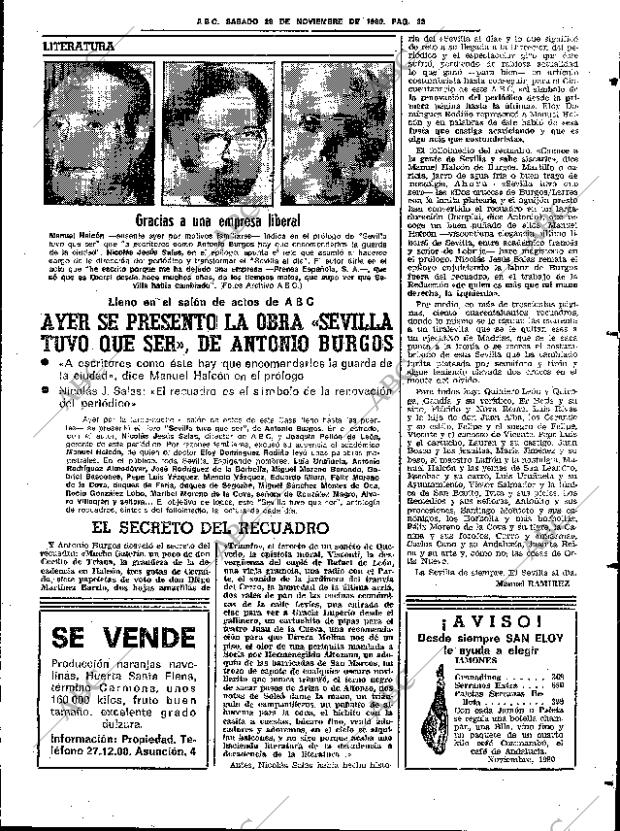 ABC SEVILLA 29-11-1980 página 45