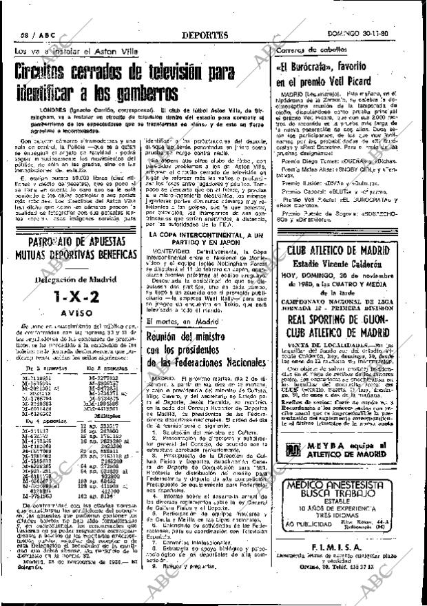 ABC MADRID 30-11-1980 página 74