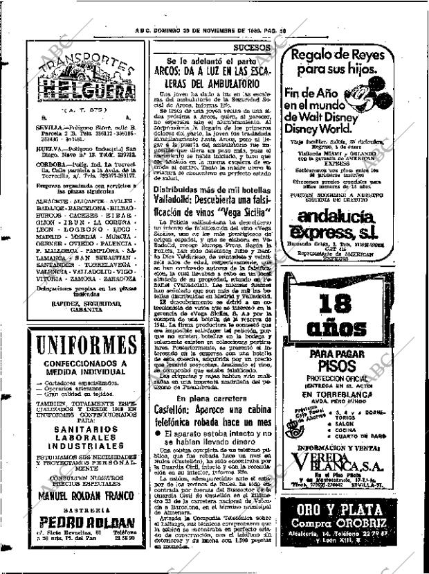 ABC SEVILLA 30-11-1980 página 74