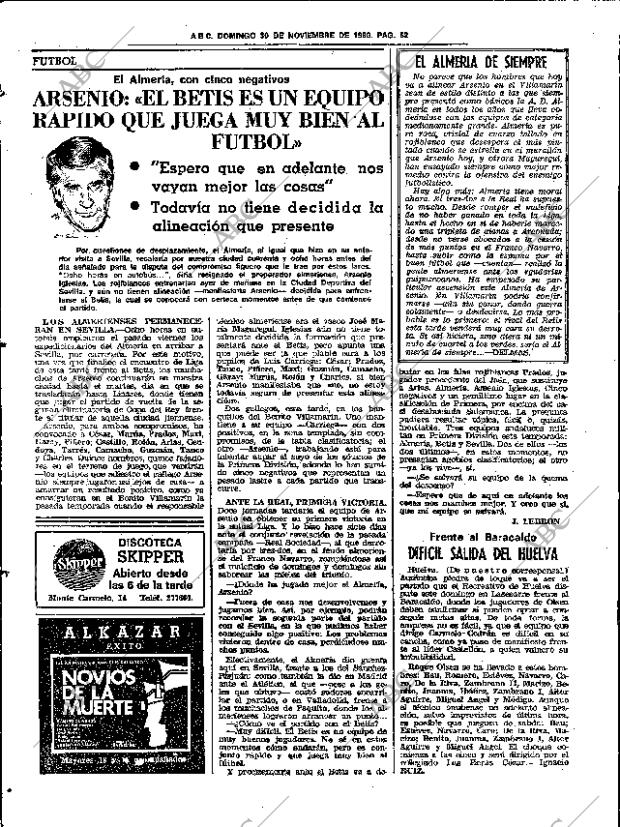 ABC SEVILLA 30-11-1980 página 78