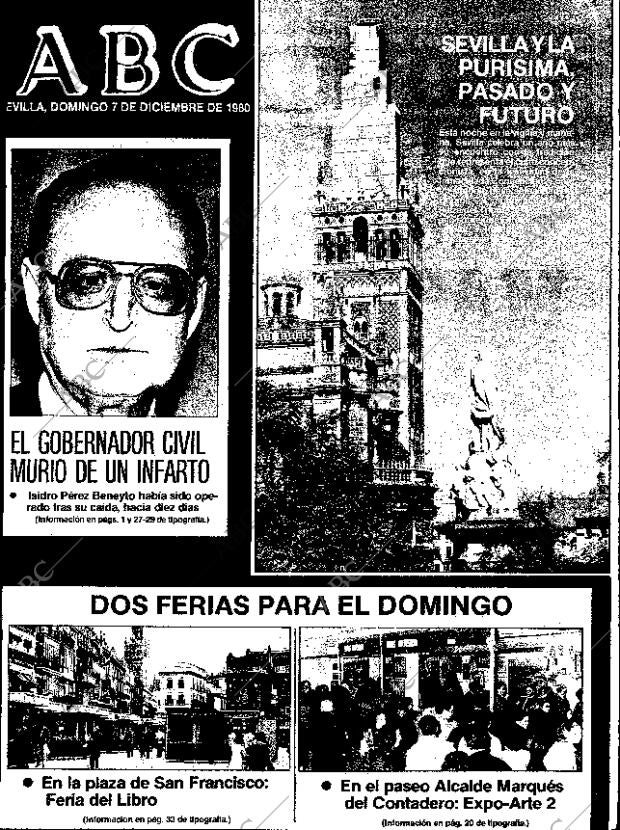 ABC SEVILLA 07-12-1980 página 1
