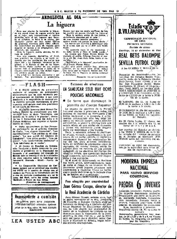 ABC SEVILLA 09-12-1980 página 43