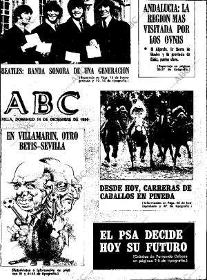 ABC SEVILLA 14-12-1980 página 1