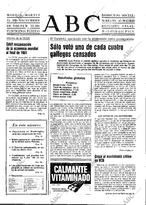 ABC MADRID 23-12-1980 página 25