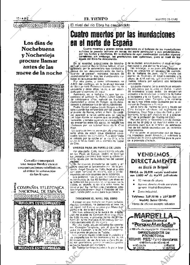 ABC MADRID 23-12-1980 página 36