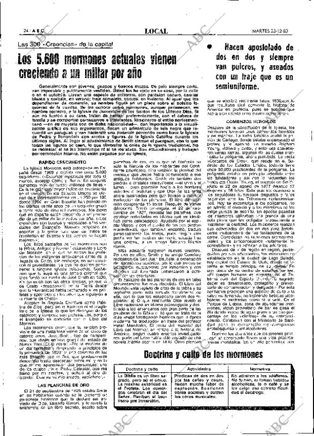 ABC MADRID 23-12-1980 página 48