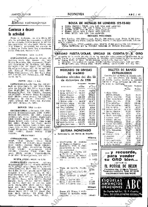 ABC MADRID 23-12-1980 página 65