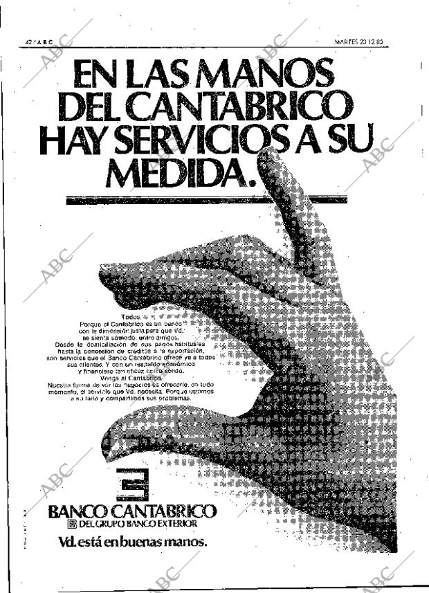 ABC MADRID 23-12-1980 página 66