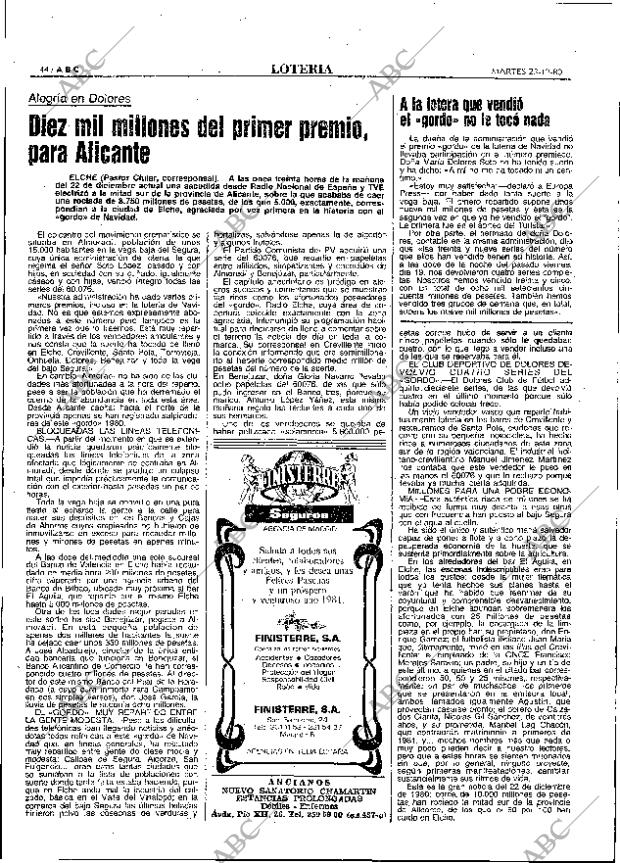 ABC MADRID 23-12-1980 página 68