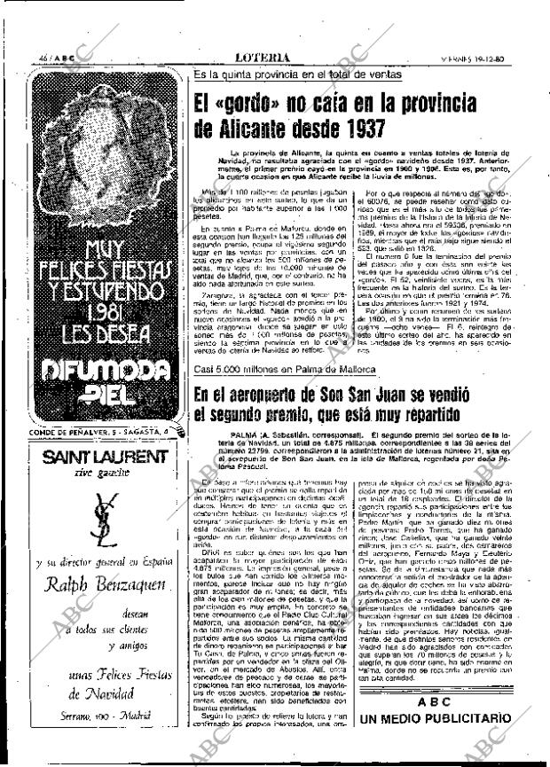 ABC MADRID 23-12-1980 página 70