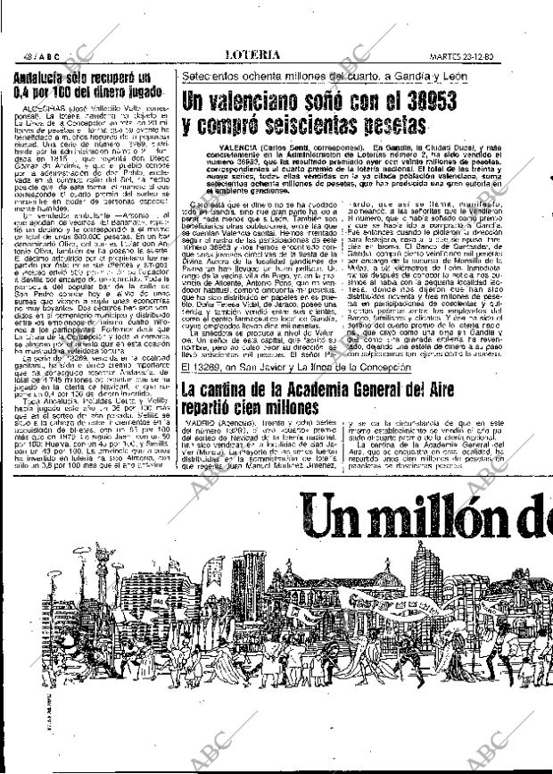 ABC MADRID 23-12-1980 página 72