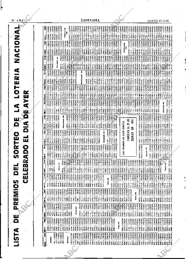 ABC MADRID 23-12-1980 página 74