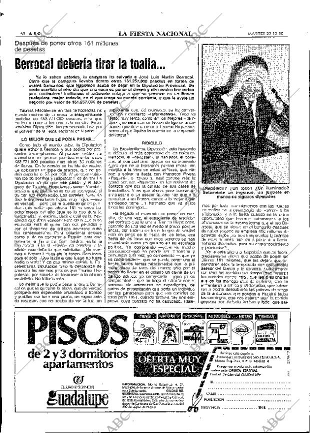 ABC MADRID 23-12-1980 página 92