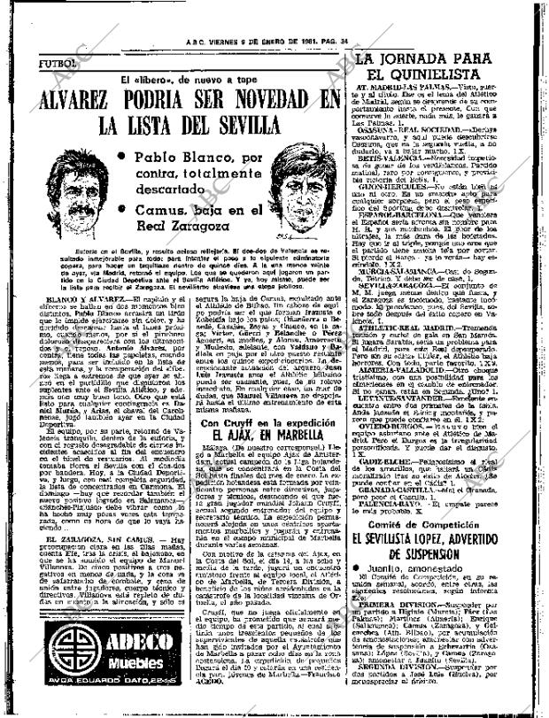 ABC SEVILLA 09-01-1981 página 38