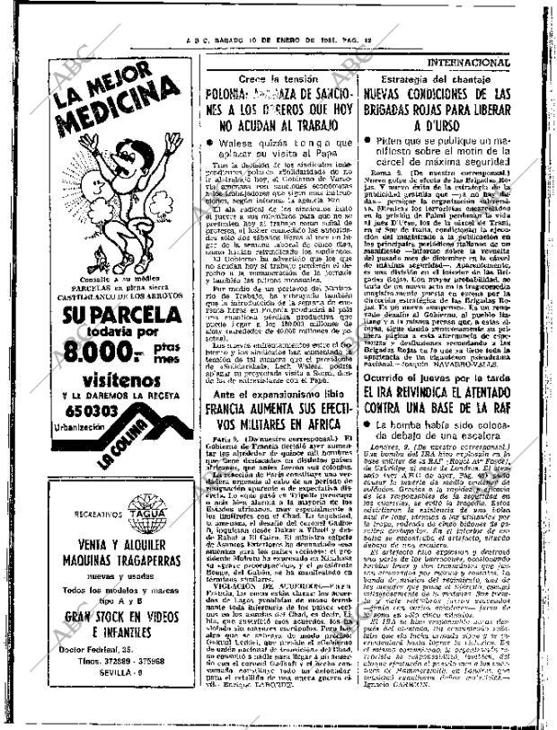 ABC SEVILLA 10-01-1981 página 18