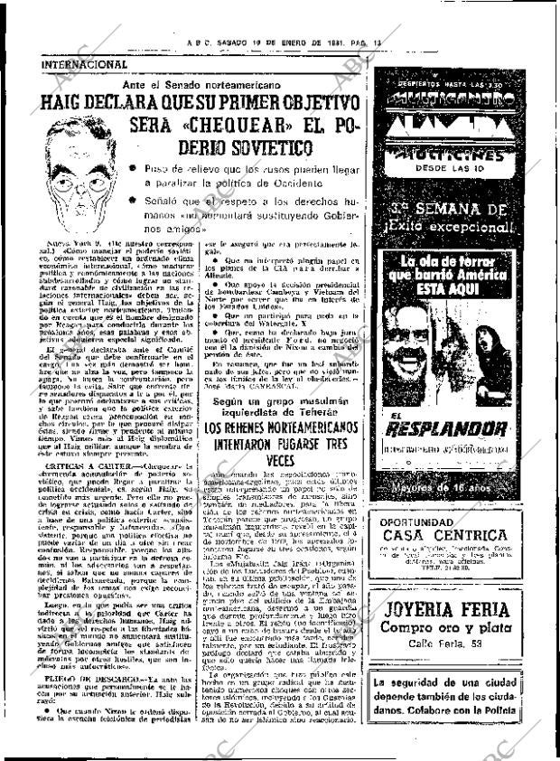 ABC SEVILLA 10-01-1981 página 19