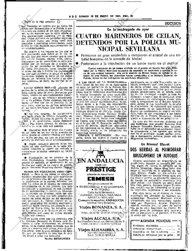 ABC SEVILLA 10-01-1981 página 26