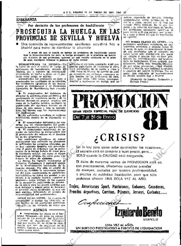 ABC SEVILLA 10-01-1981 página 31
