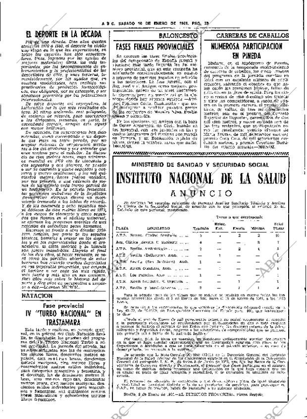 ABC SEVILLA 10-01-1981 página 39