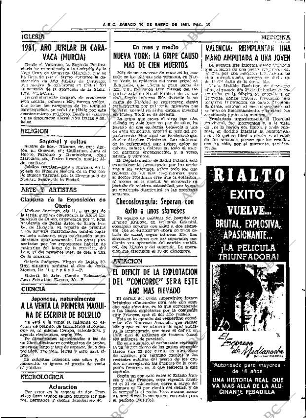 ABC SEVILLA 10-01-1981 página 41