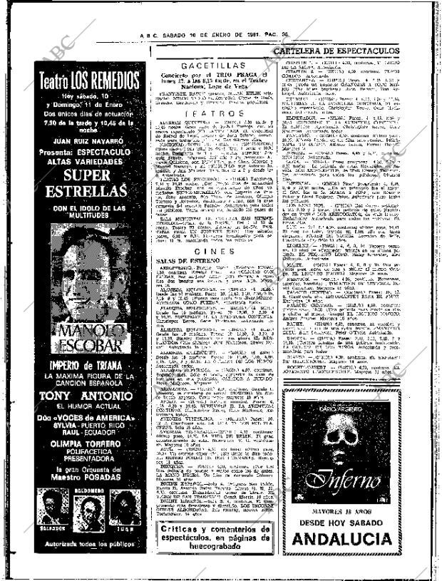ABC SEVILLA 10-01-1981 página 42