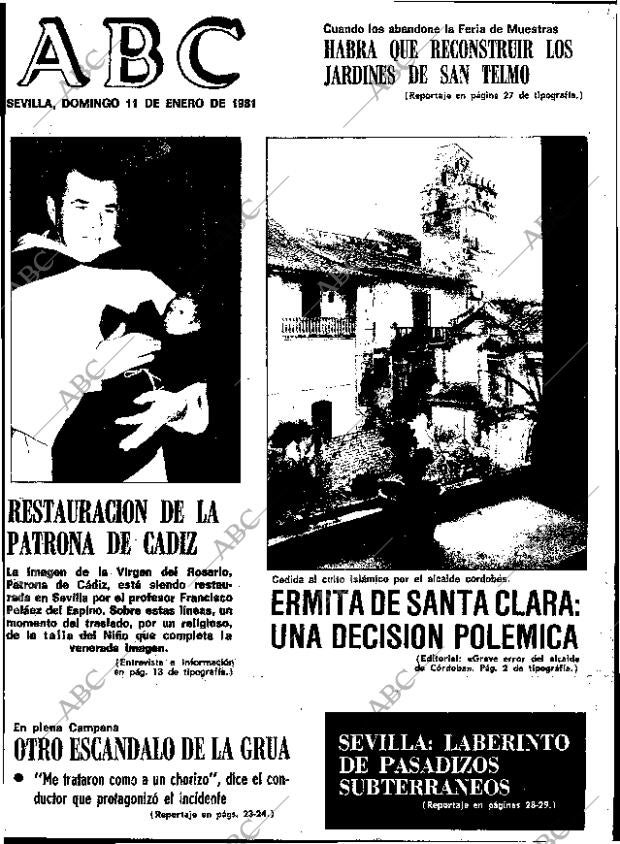 ABC SEVILLA 11-01-1981 página 1