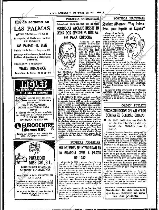 ABC SEVILLA 11-01-1981 página 16