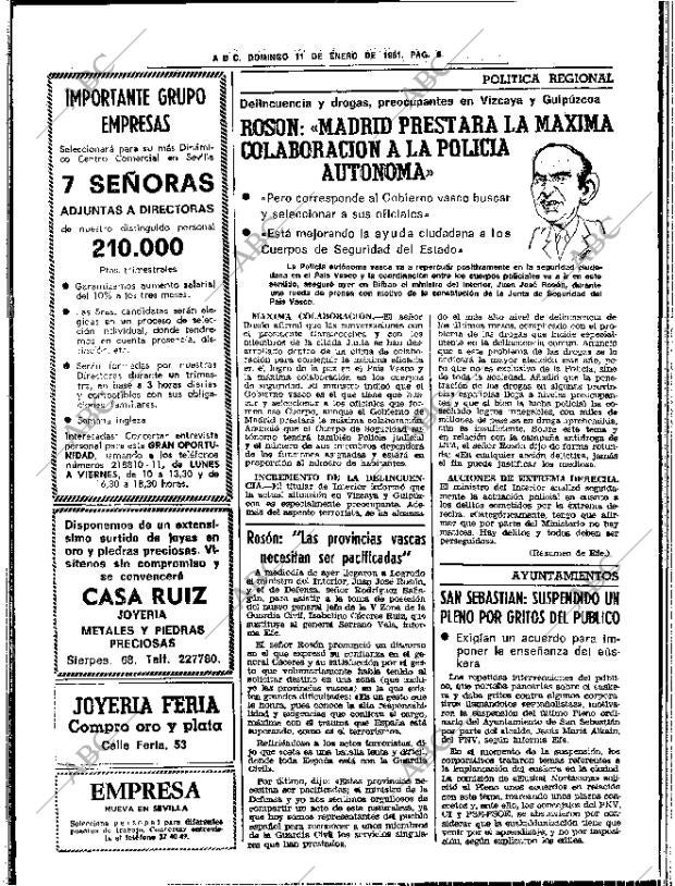 ABC SEVILLA 11-01-1981 página 18