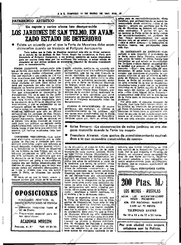 ABC SEVILLA 11-01-1981 página 39