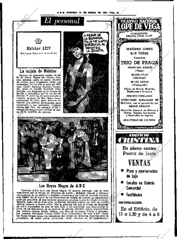 ABC SEVILLA 11-01-1981 página 43