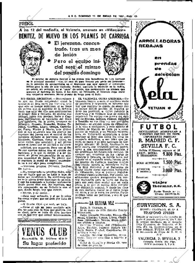 ABC SEVILLA 11-01-1981 página 57