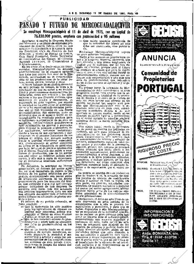 ABC SEVILLA 11-01-1981 página 61
