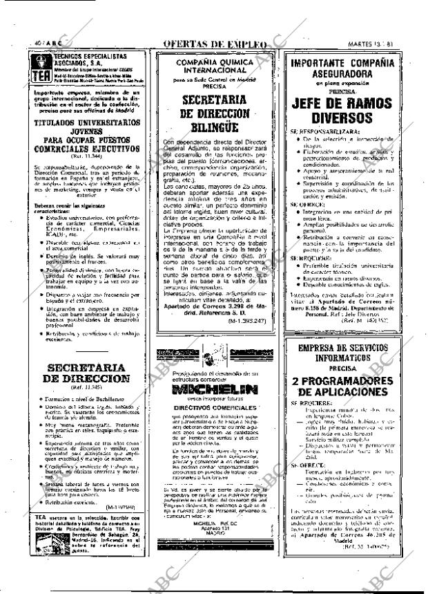 ABC MADRID 13-01-1981 página 52