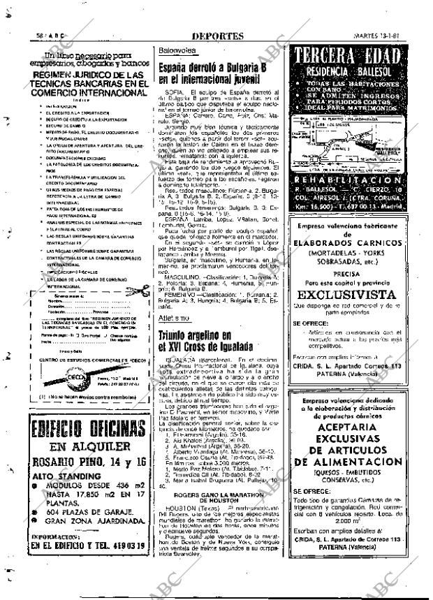 ABC MADRID 13-01-1981 página 70