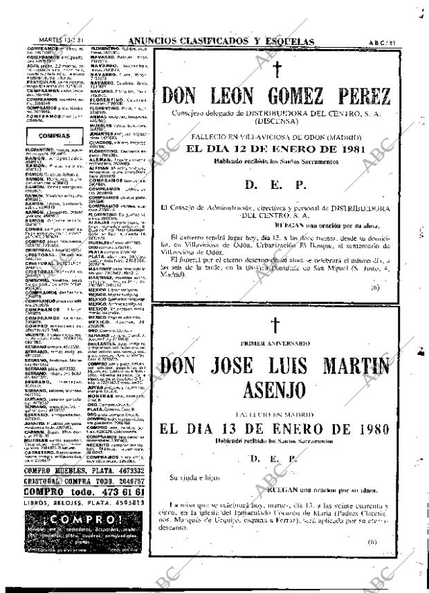 ABC MADRID 13-01-1981 página 93