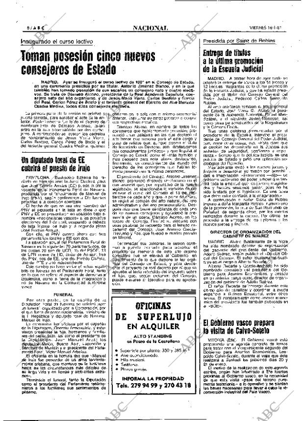 ABC MADRID 16-01-1981 página 20