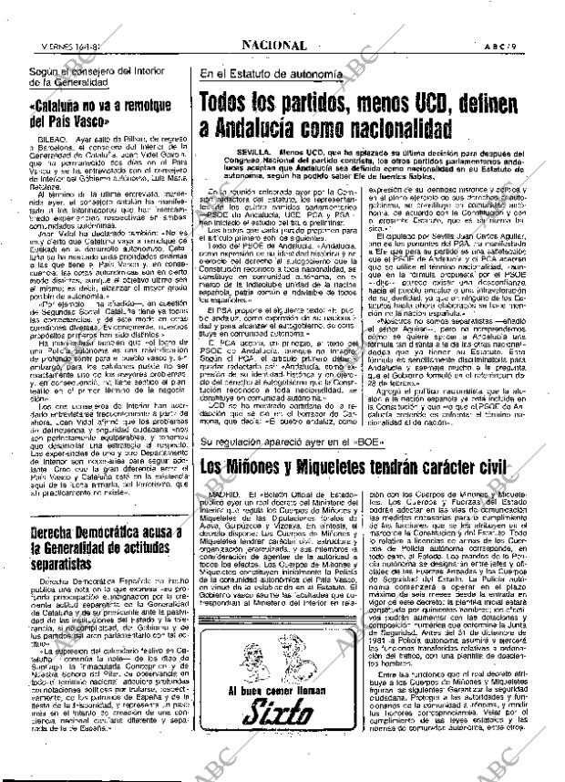 ABC MADRID 16-01-1981 página 21