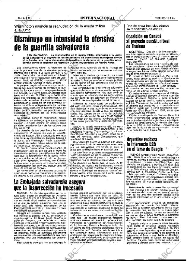 ABC MADRID 16-01-1981 página 28