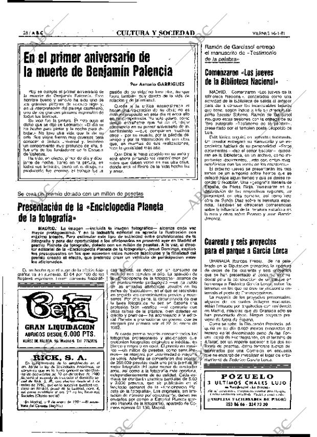 ABC MADRID 16-01-1981 página 40