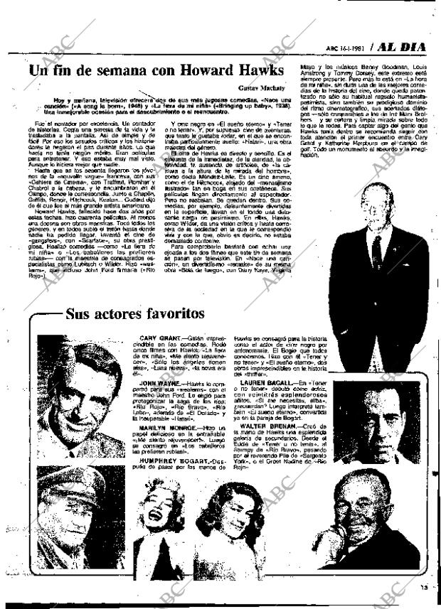 ABC MADRID 16-01-1981 página 85