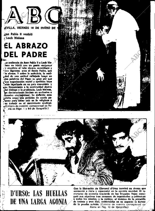 ABC SEVILLA 16-01-1981 página 1