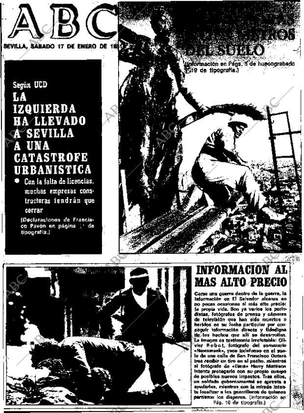 ABC SEVILLA 17-01-1981 página 1